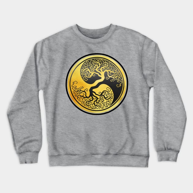 Yin Yang Tree of Life natural balance opposing forces Crewneck Sweatshirt by masterpiecesai